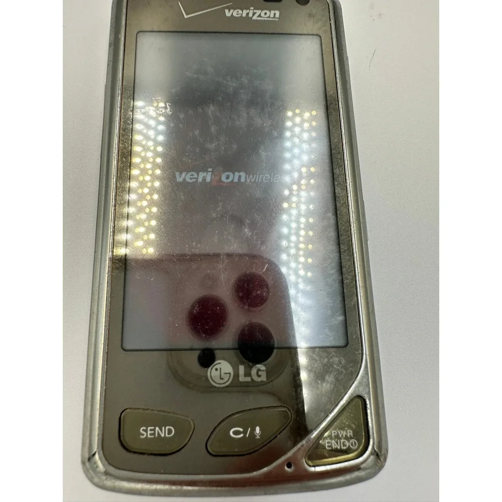 LG Dare VX9700 Verizon Wireless Cell Phone Purple Silver Retro Touchscreen